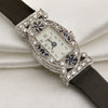 Chopard 18K White Gold Diamond & Sapphire Second Hand Watch Collectors 3