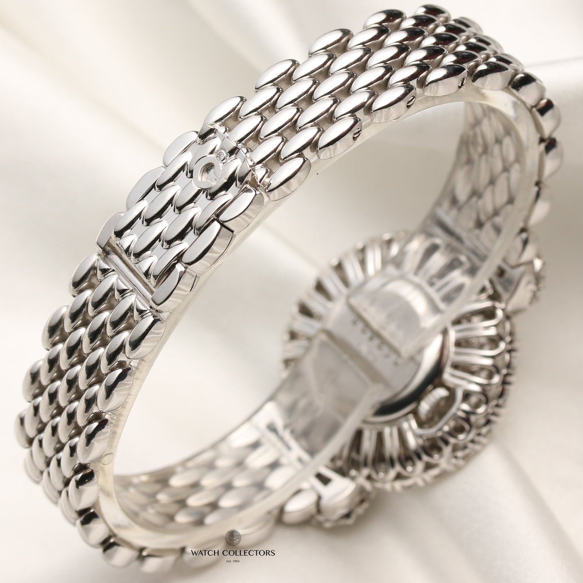 Chopard 18K White Gold Pave Diamond Dial Bezel Second Hand Watch Collectors 6