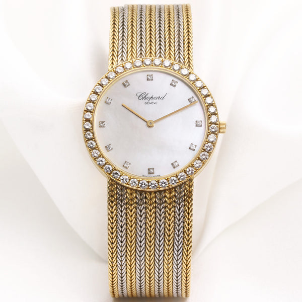 Chopard 18K Yellow Gold Diamond Dial & MOP Diamond Bezel S13 3030 Second Hand Watch Collectors (1)