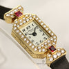 Chopard 18K Yellow Gold Diamond & Ruby 2 Second Hand Watch Collectors 3