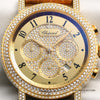 Chopard Elton John Aids Foundation Chronograph 18K Yellow Gold Pave Diamond Second Hand Watch Collectors 2