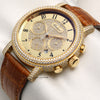 Chopard Elton John Aids Foundation Chronograph 18K Yellow Gold Pave Diamond Second Hand Watch Collectors 3