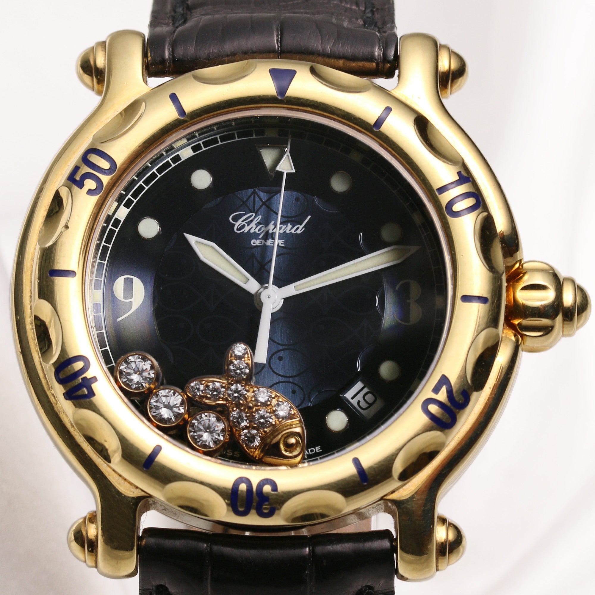 Chopard Happy Sport 28 3528 18K Yellow Gold Second Hand Watch Collectors 2