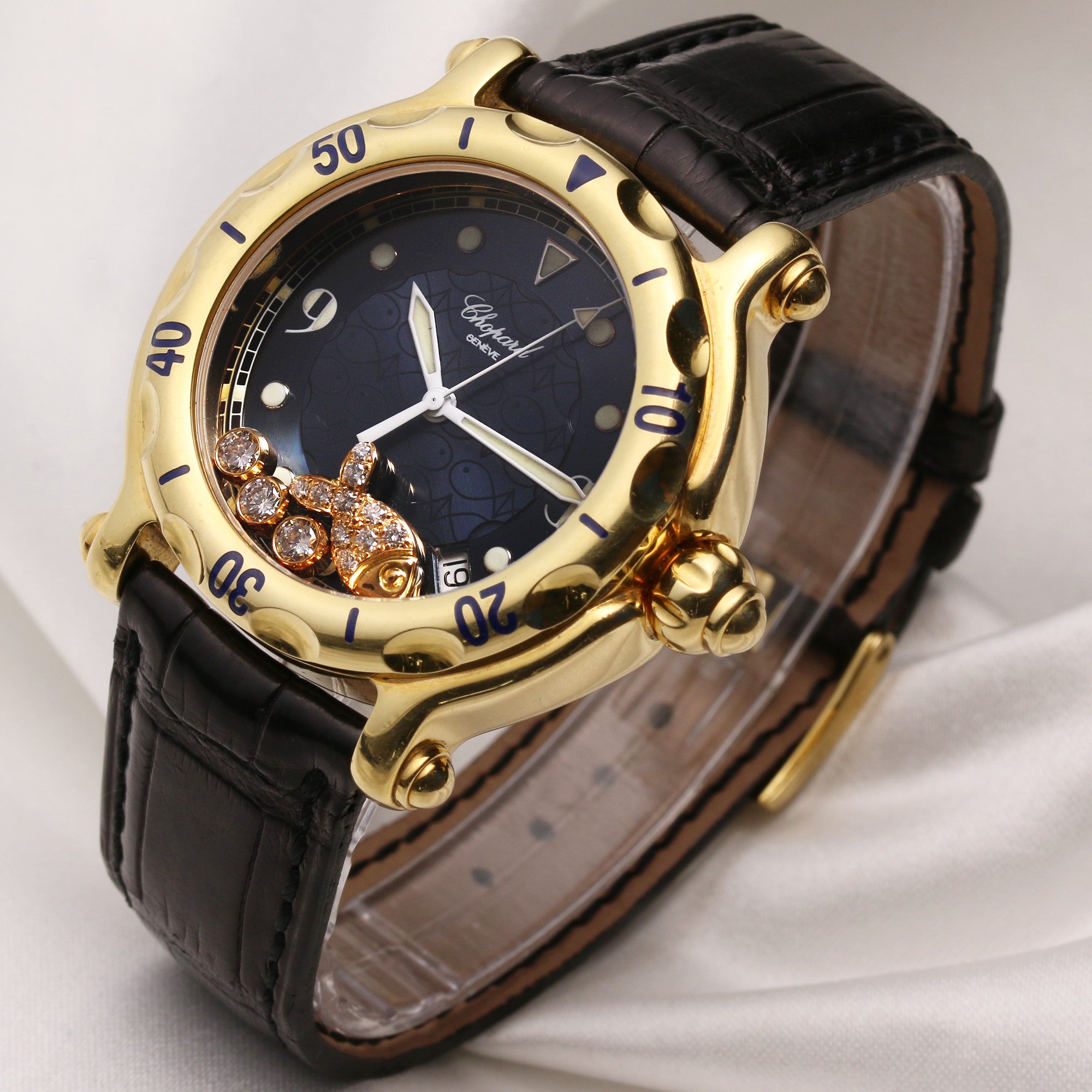 Chopard Happy Sport 28 3528 18K Yellow Gold Second Hand Watch Collectors 3
