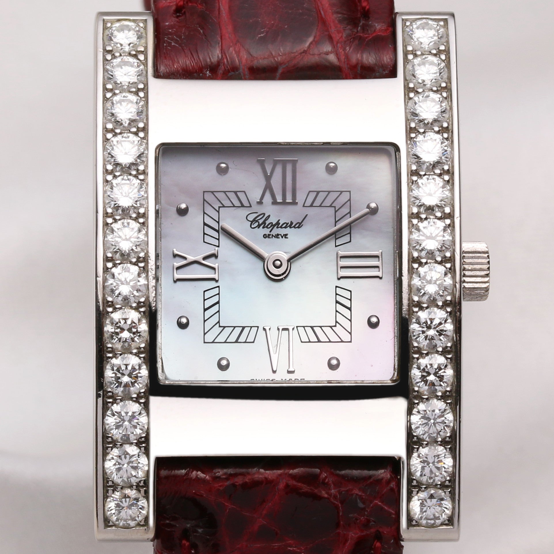 Chopard Your Hour 445 1 18K White Gold Diamond Second Hand Watch Collectors 2