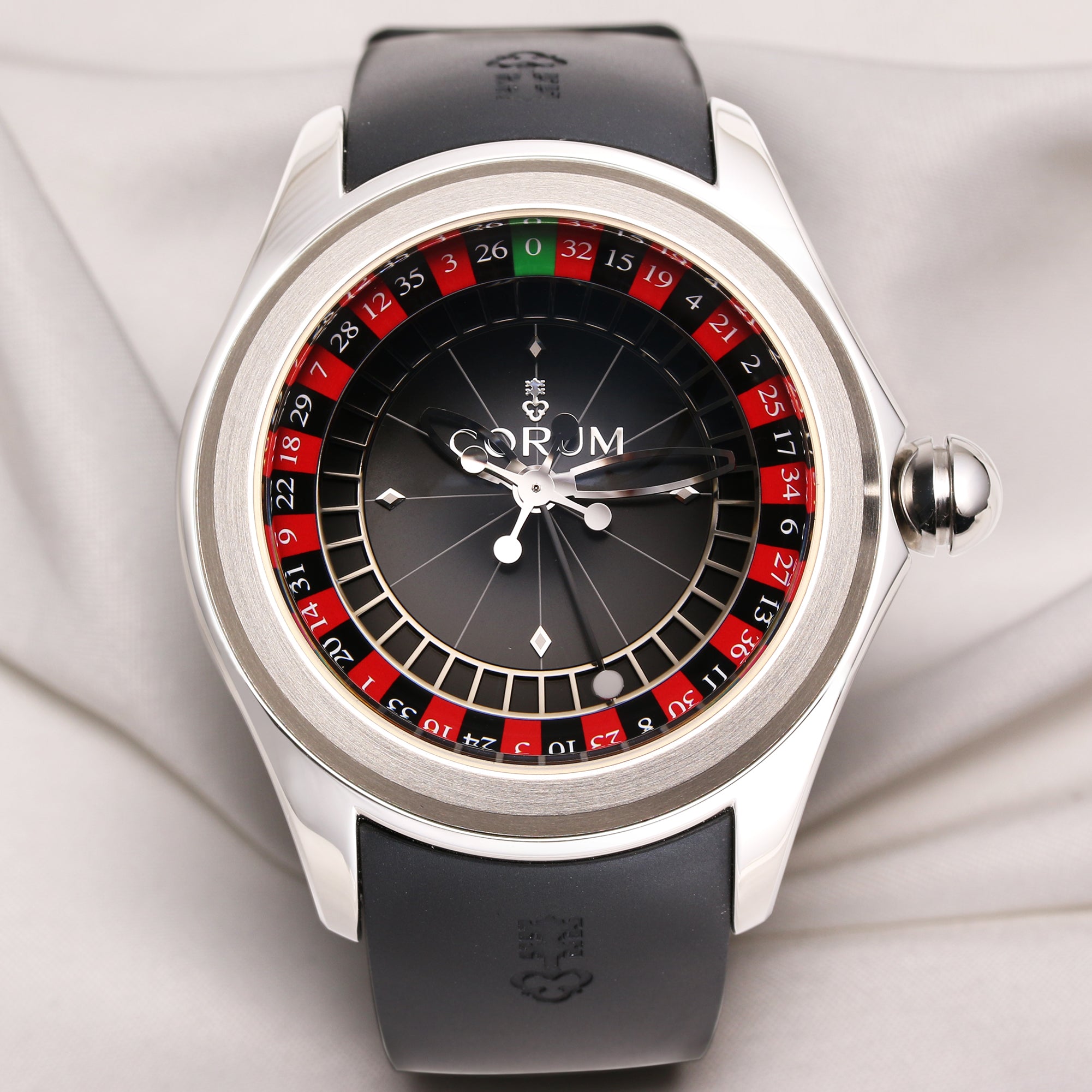Corum 082.310.20 0371 CA01 Roulette Stainless Steel Second hand Watch Collectors 1