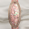 Corum Lady Millenium 2000 18K Yellow & White Gold Pink MOP Dial Diamond Bezel Second Hand Watch Collectors 2