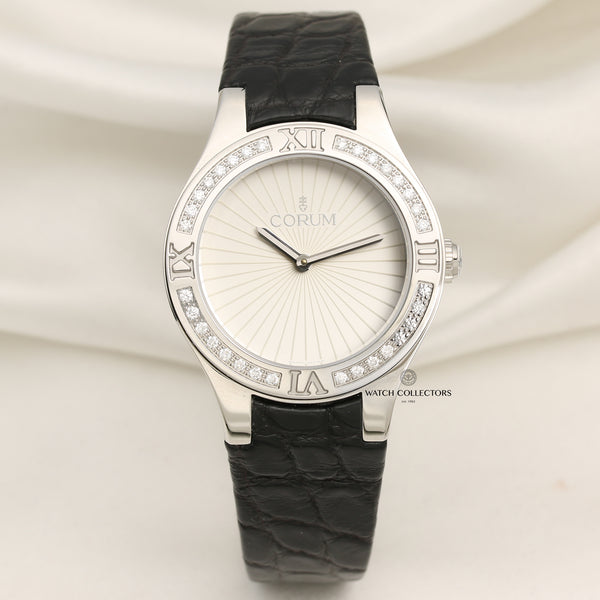 Corum Romvlvs 0840 00002 Lady Diamond Set Earring & pendant Stainless Steel Second Hand Watch Collectors 1
