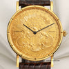 Corum USA Twenty Dollar Coin 18K Yellow Gold Second Hand Watch Collectors 2