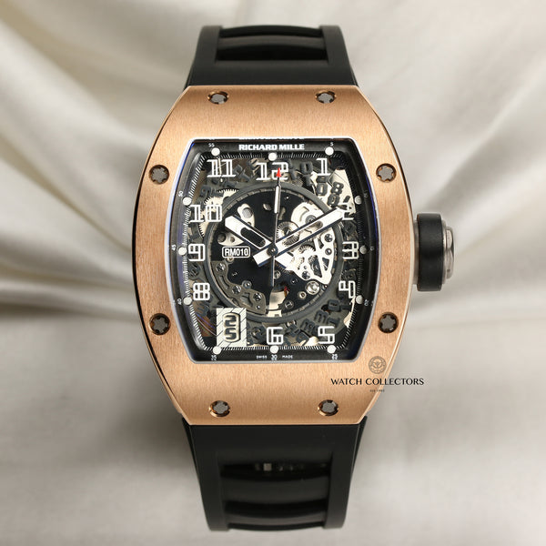 Factory Sealed Richard Mille Rm010 18K Rose Gold Second Hand Watch Collectors 1