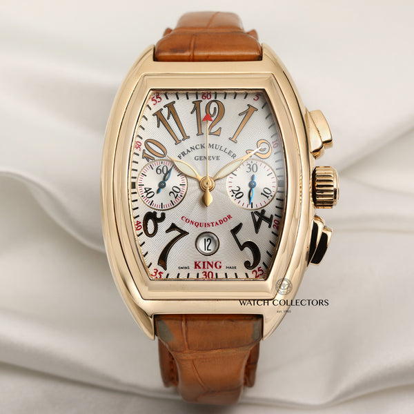 Franck Muller Chronograph 18K Yellow Gold Second Hand Watch Collectors 1