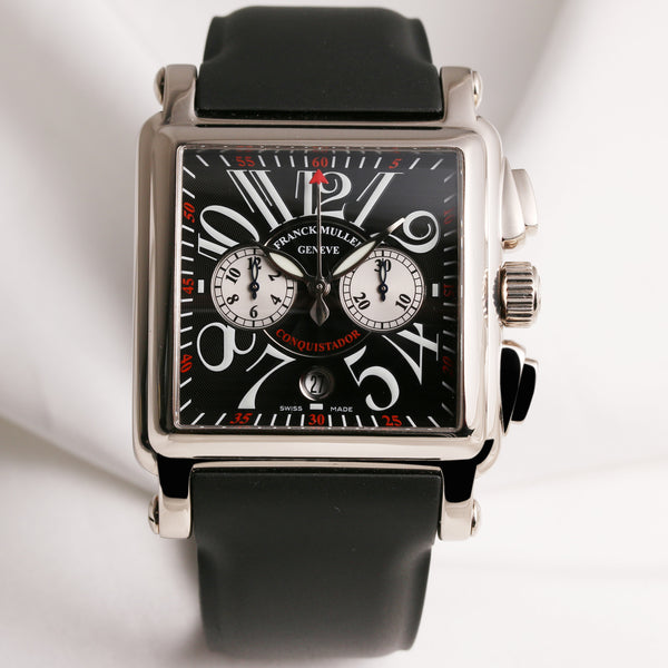 Franck Muller Conquisitador Cortez 1000 CC 18K White Gold Second Hand Watch Collectors 1