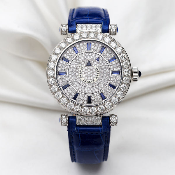 Franck Muller Diamond Sapphire Second Hand Watch Collectors 1