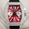 Franck Muller King Conquistador 8001 CC D 18K White Gold Diamond Second Hand Watch Collectors 2