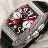 Franck Muller King Conquistador 8001 CC D 18K White Gold Diamond Second Hand Watch Collectors 4