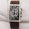 Franck Muller Long Island Chronograph 1000 CC QZ 18K White Gold Second Hand Watch Collectors 1