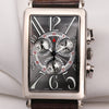 Franck Muller Long Island Chronograph 1000 CC QZ 18K White Gold Second Hand Watch Collectors 2