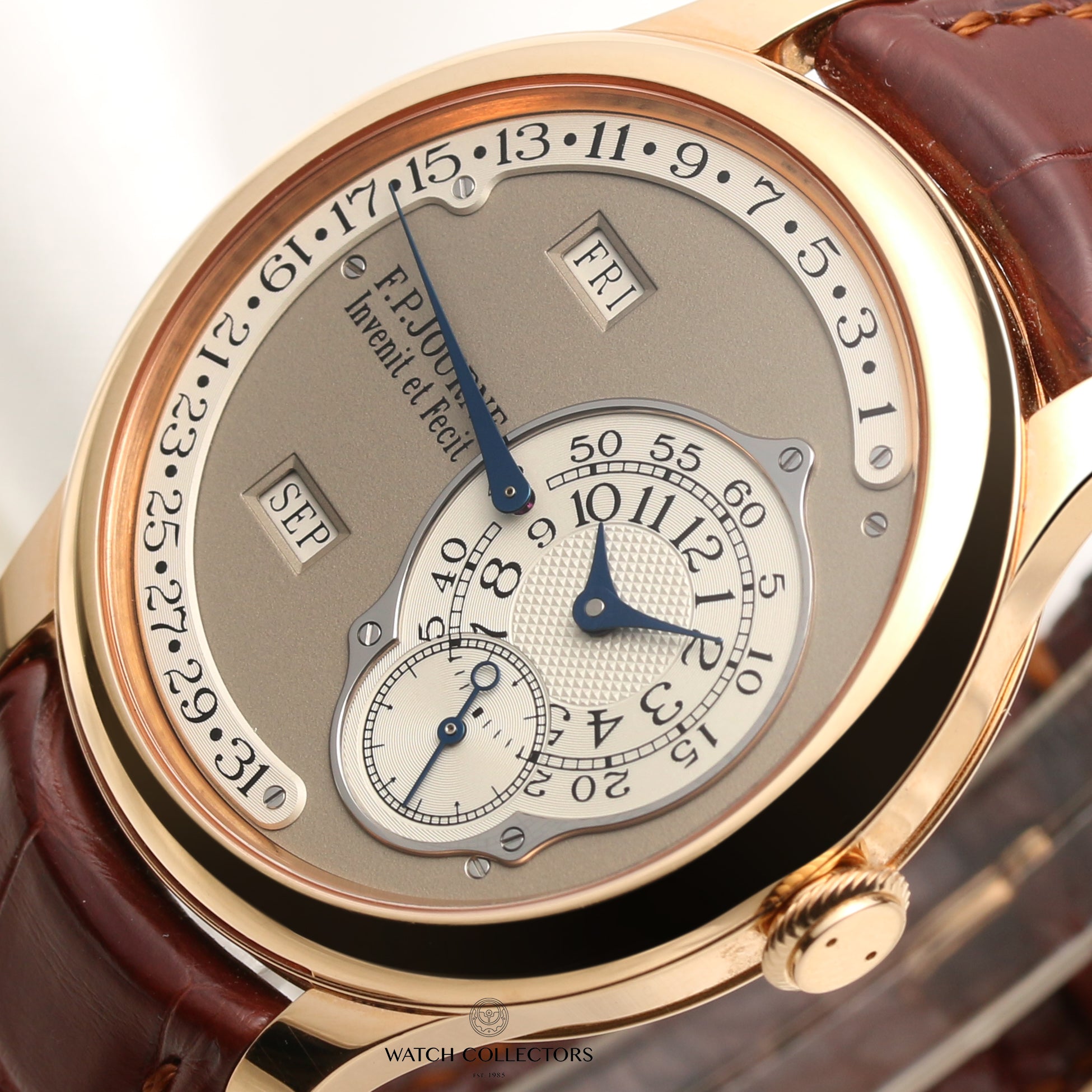 Full Set F.P.Journe Octa Calendier 18K Rose Gold Second Hand Watch Collectors 4