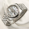 Full Set Rolex DateJust 116234 Stainless Steel 18K White Gold Bezel Second Hand Watch Collectors 3