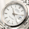 Full Set Rolex DateJust 116234 Stainless Steel 18K White Gold Bezel Second Hand Watch Collectors 4