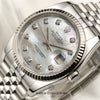 Full Set Rolex DateJust 116234 Stainless Steel 18K White Gold Bezel Second Hand Watch Collectors 4