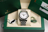 Full Set Rolex DateJust 116234 Stainless Steel 18K White Gold Bezel Second Hand Watch Collectors 9
