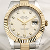 Full Set Rolex DateJust II 116333 Steel & Gold Diamond Dial Second Hand Watch Collectors 2
