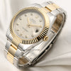 Full Set Rolex DateJust II 116333 Steel & Gold Diamond Dial Second Hand Watch Collectors 3