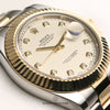 Full Set Rolex DateJust II 116333 Steel & Gold Diamond Dial Second Hand Watch Collectors 6
