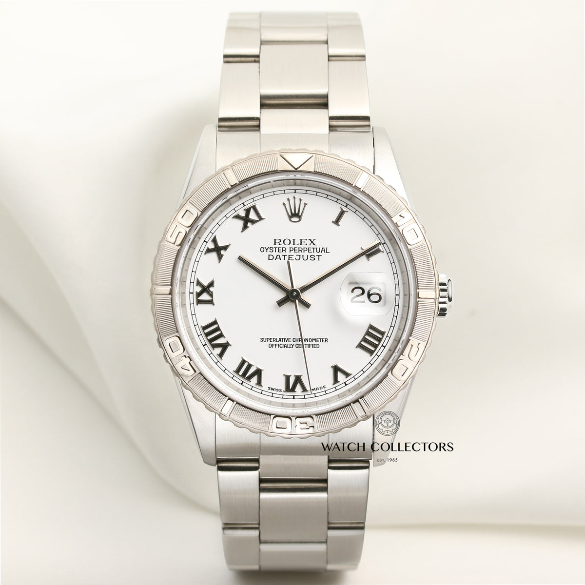 Full Set Rolex DateJust Turn-o-Graph Stainless Steel 16264