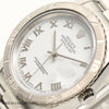 Full-Set Rolex DateJust Turn-O-Graph Stainless Steel & 18K White Gold Bezel 16264 Second Hand Watch Collectors 4