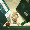 Full Set Rolex Day-Date 118238 18K Yellow Gold Second Hand Watch Collectors 10