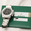 Full Set Rolex Daytona 116520 Stainless Steel Black Dial Second Hand Watch Collectors 11