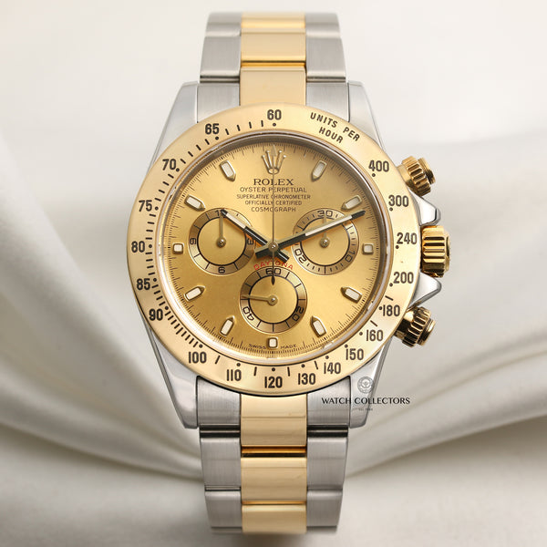 Full Set Rolex Daytona 116523 Steel & Gold Second Hand Watch Collectors 1