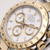 Full Set Rolex Daytona 116523 Steel & Gold White Dial Second Hand Watch Collectors 4