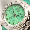 Full Set Rolex Daytona Green Beach 116519 18K White Gold Second Hand Watch Collectors 4