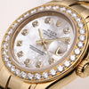 Full Set Rolex Lady DateJust Pearlmaster 80298 18K Yellow Gold MOP Diamond Dial & Bezel Second Hand Watch Collectors 4