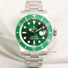 Full-Set Rolex Submariner 116610LV Green Dial & Bezel Stainless Steel Second Hand Watch Collectors 1