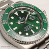Full-Set Rolex Submariner 116610LV Green Dial & Bezel Stainless Steel Second Hand Watch Collectors 4