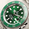 Full-Set Rolex Submariner 116610LV Green Dial & Bezel Stainless Steel Second Hand Watch Collectors 6