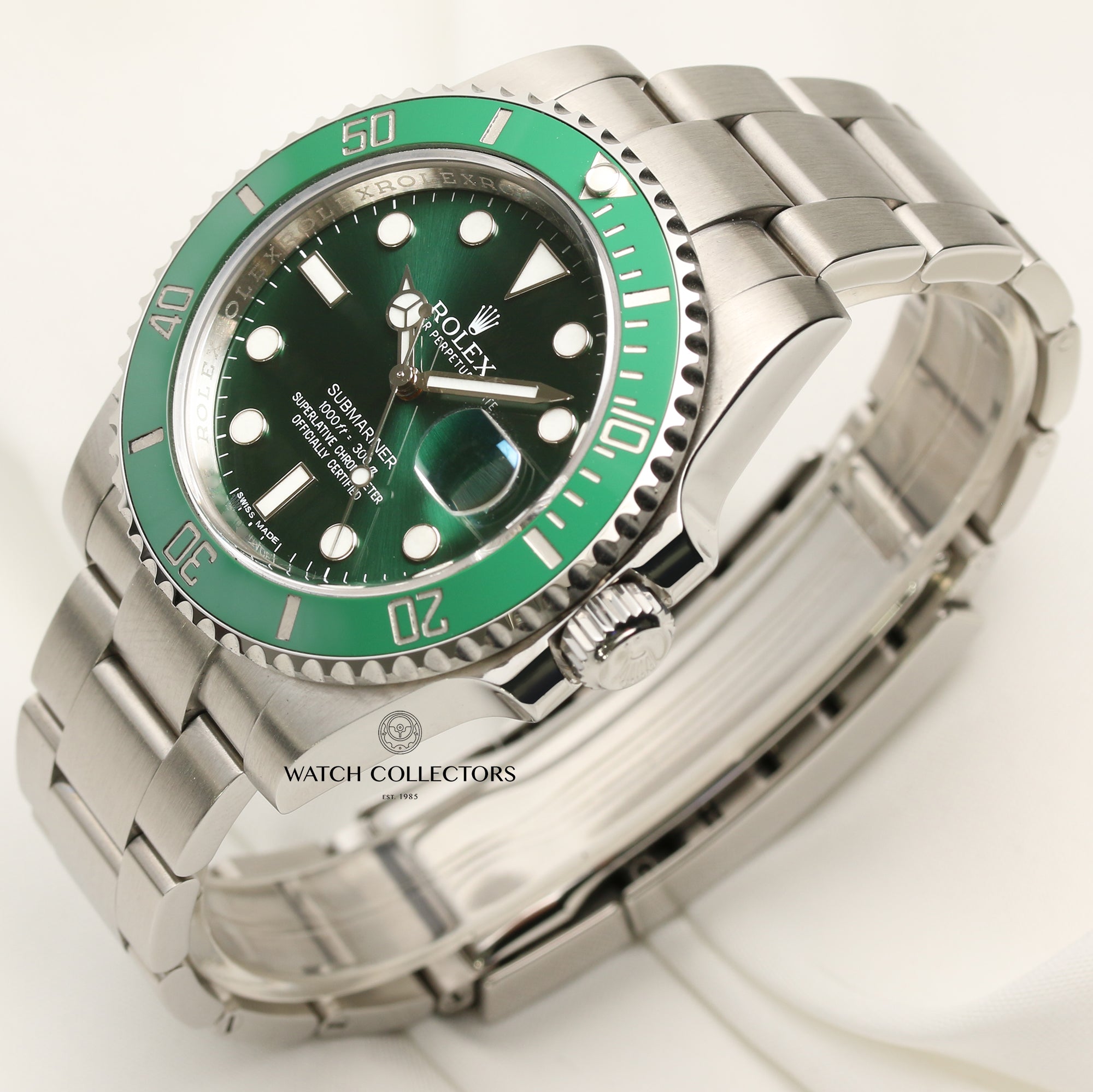 Full Set Rolex Submariner 116610LV Hulk Stainless Steel Second Hand Watch Collectors 3