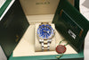 Full Set Rolex Submariner 116613LB Blue Ceramic Steel & Gold Second Hand Watch Collectors 11