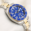 Full Set Rolex Submariner 116613LB Blue Ceramic Steel & Gold Second Hand Watch Collectors 5