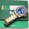 Full Set Rolex Submariner 116613LB Steel & Gold Blue Bezel Second Hand Watch Collectors 10