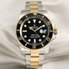 Full Set Rolex Submariner 116613LN Steel & Gold Black Second Hand Watch Collectors 1