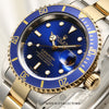 Full Set Rolex Submariner 16613 Steel & Gold Blue Second Hand Watch Collectors 4