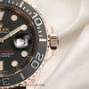 Full Set Rolex Yacht-Master 116655 18K Rose Gold Second Hand Watch Collectors 3