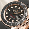 Full Set Rolex Yacht-Master 116655 18K Rose Gold Second Hand Watch Collectors 5