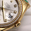 Full-Set-Unworn-Rolex-DateJust-116188-18K-Yellow-Gold-Silver-Diamond-Dial-Diamond-Bezel-Second-Hand-Watch-Collectors-5
