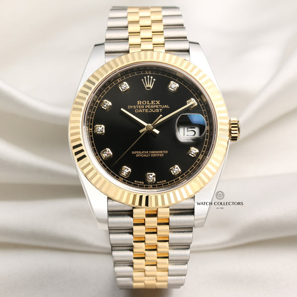 Full Set Unworn Rolex DateJust 41 126333 Steel & Gold Jubilee Bracelet Second Hand Watch Collectors 1